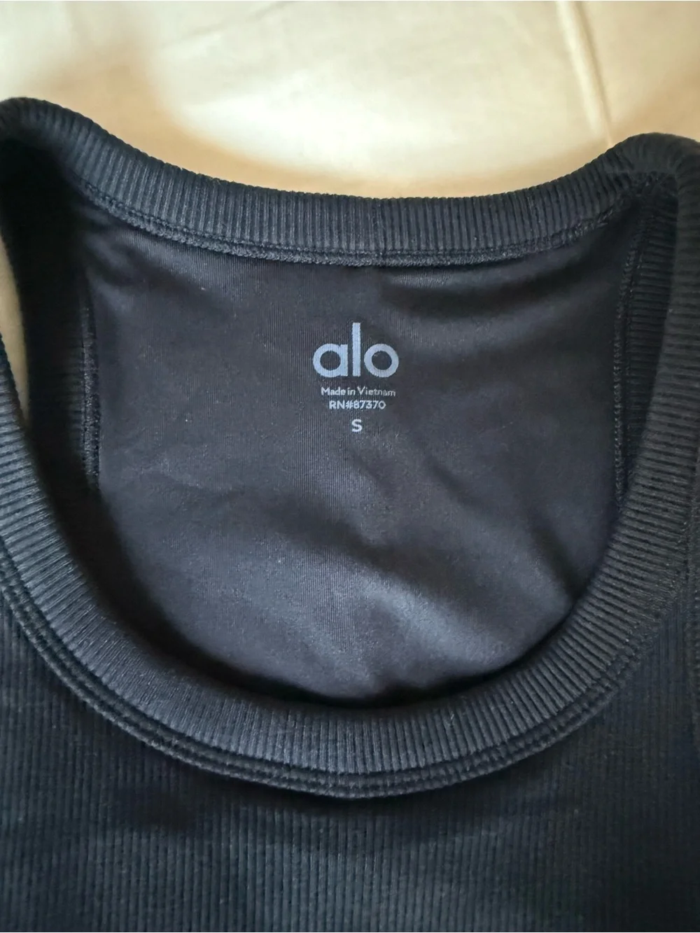 ALO Yoga Black Ribbed Tank dress